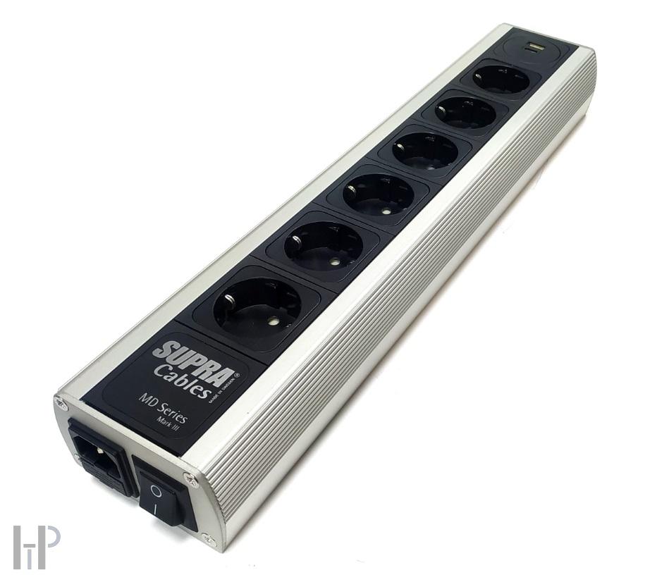 SUPRA MAINS BLOCK MD06-EU with USB A/C SWITCH
