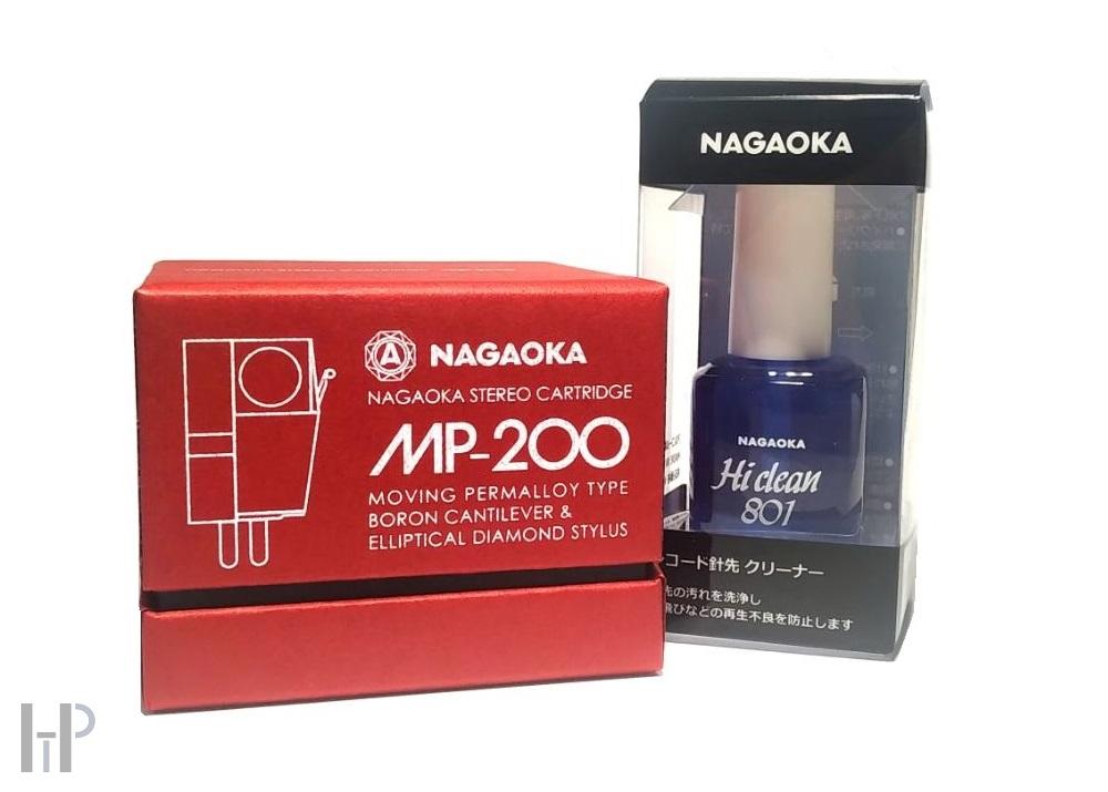 Nagaoka MP-200 Turntable Cartridge with Nagaoka AM-801 stylus cleaner