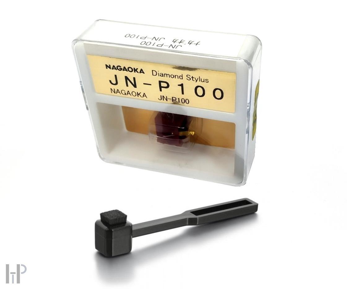 Nagaoka JN-P100 Replacement Stylus with Carbon Fiber Stylus Brush