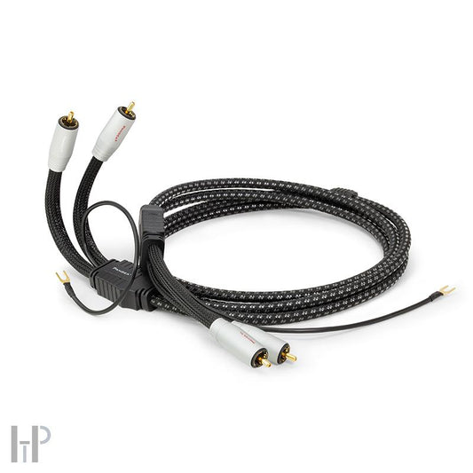 Pangea Premier XL Phono 1,25m RCA Audio Cable for Turntable