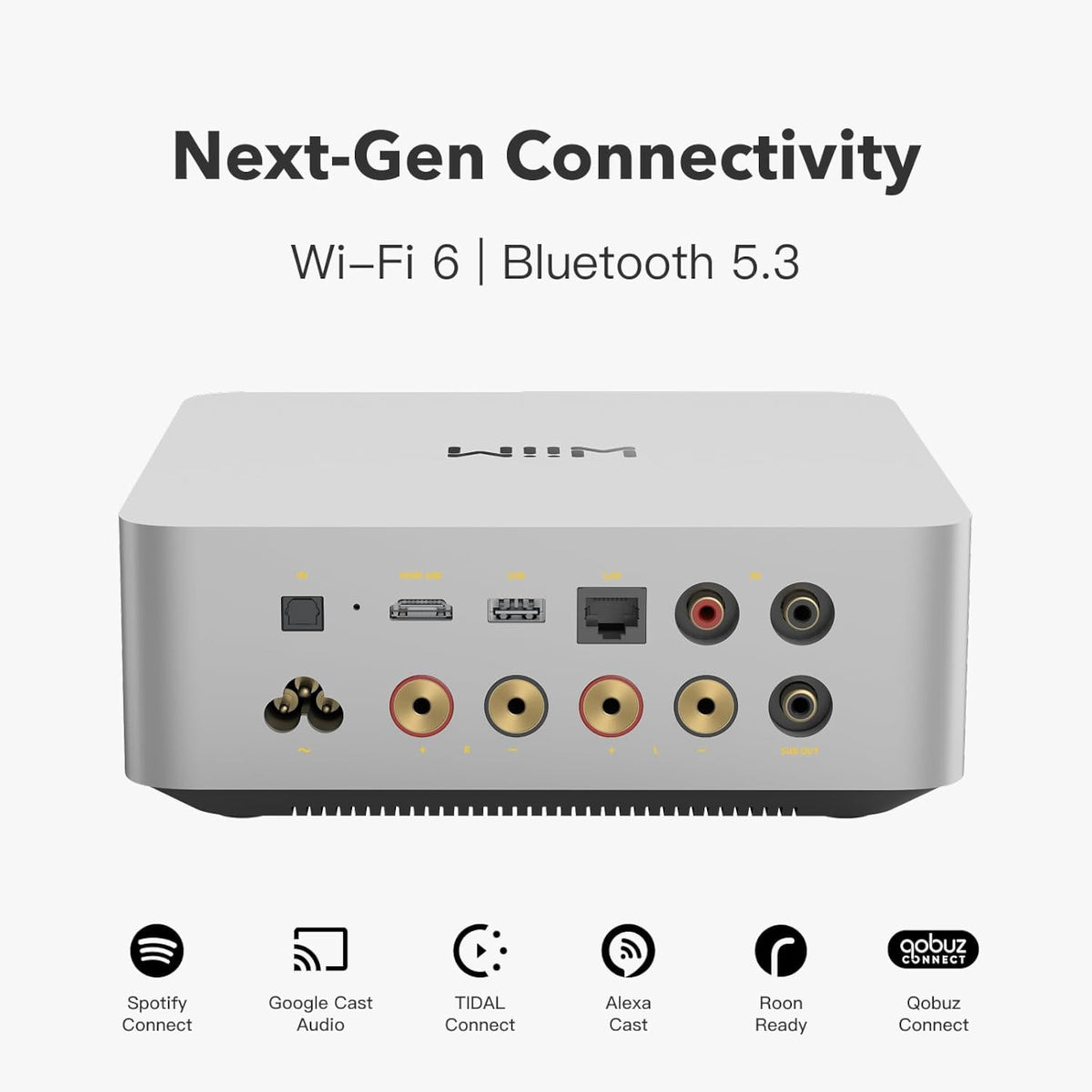 WiiM Amp Ultra Streaming Amplifier - Silver