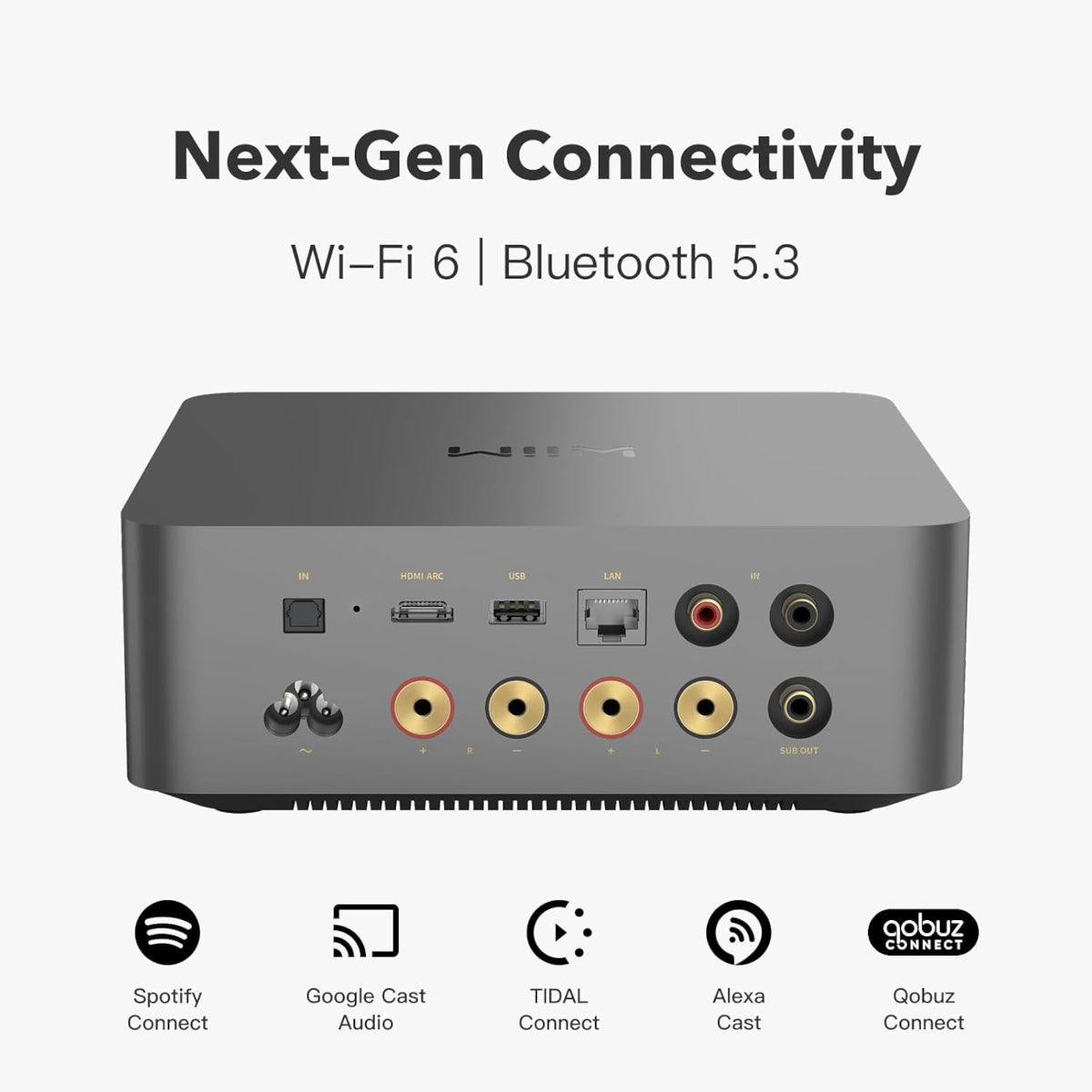 WiiM Amp Ultra Streaming Amplifier - Space Gray