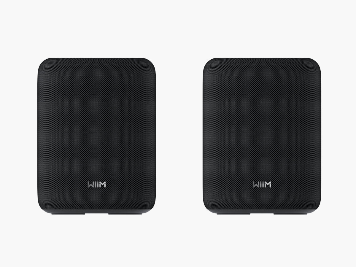WiiM Sound Lite Stereo Pack Smart Speakers (1 Pair) - Black
