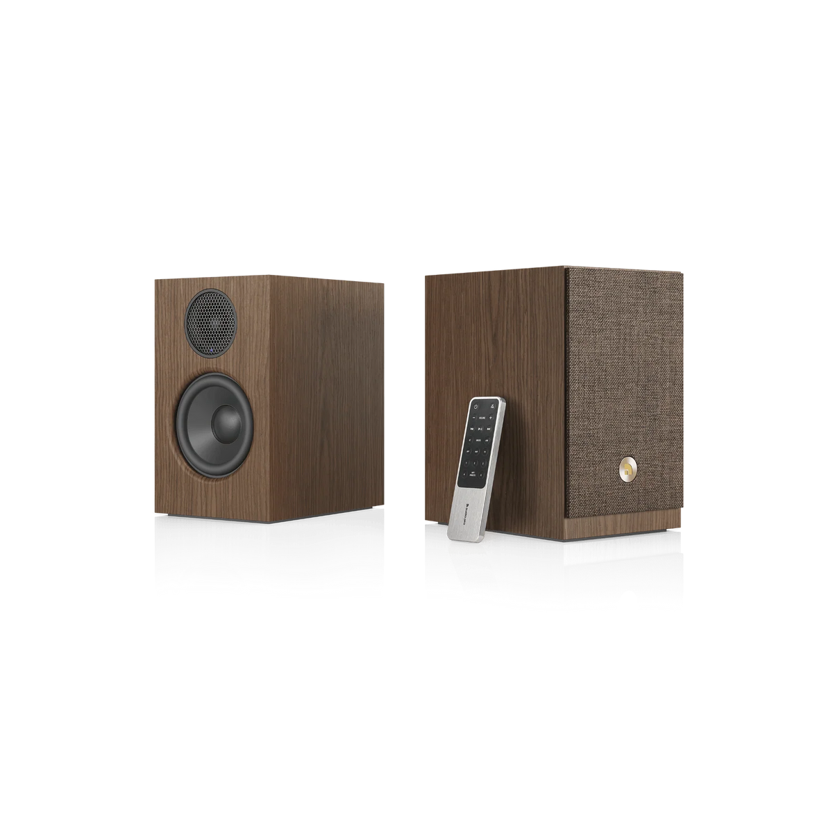 Audio Pro A28 W Active Bookshelf Speakers (1 Pair) - Walnut
