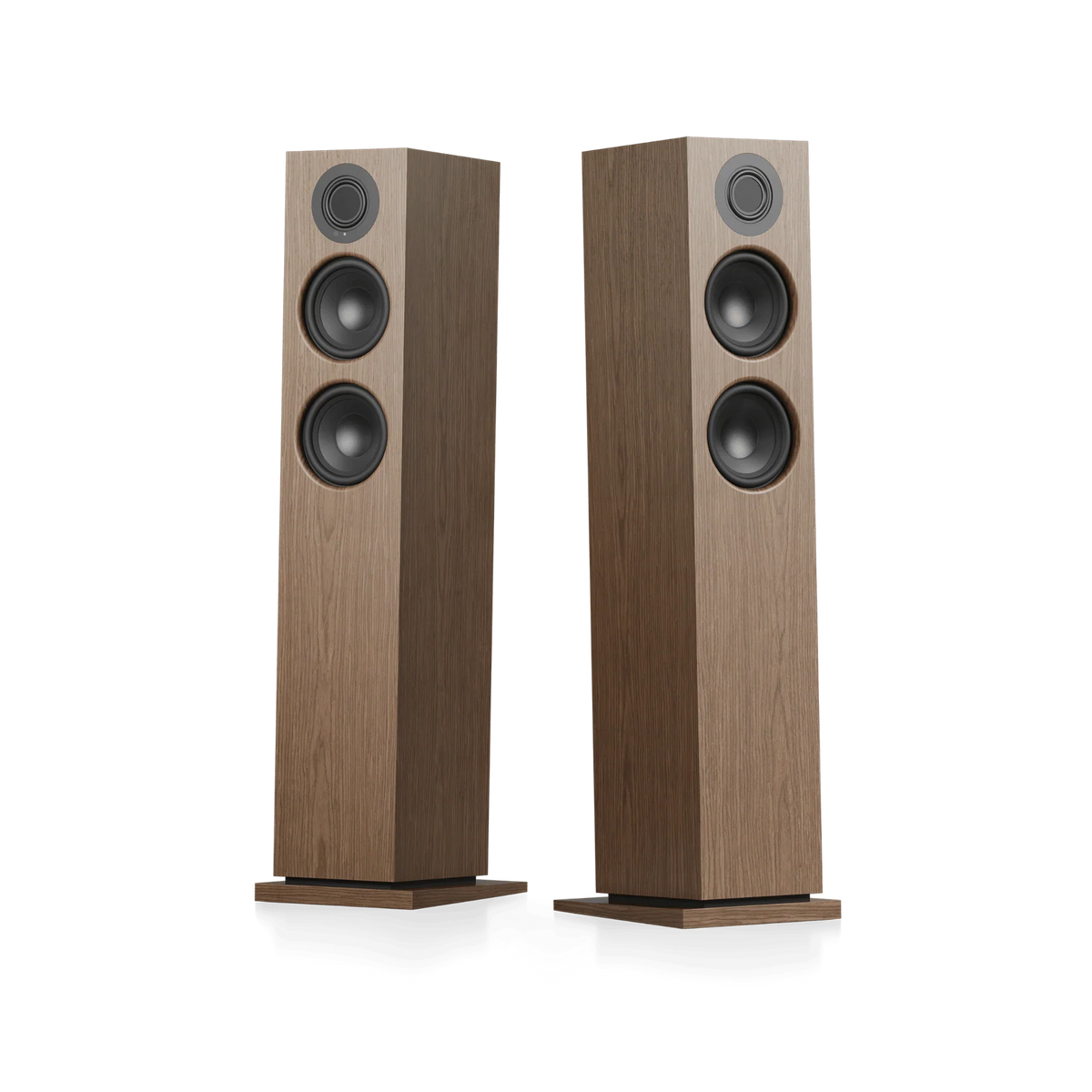 Audio Pro A48 W Active Floorstanding Speakers (1 Pair) - Walnut