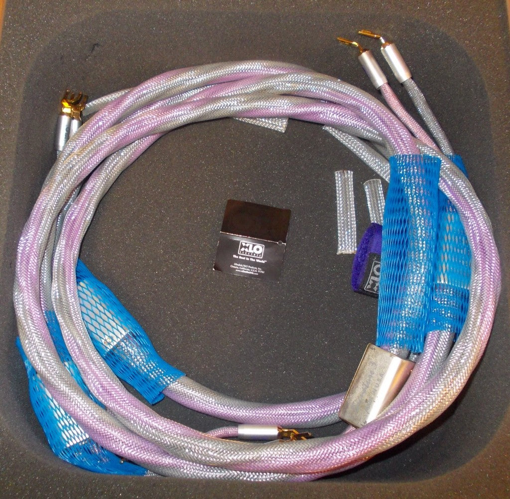 XLO Limited Edition 5 UPOCC-6N Copper Speaker Cable 1m with Spade Connectors (pair, used like new)